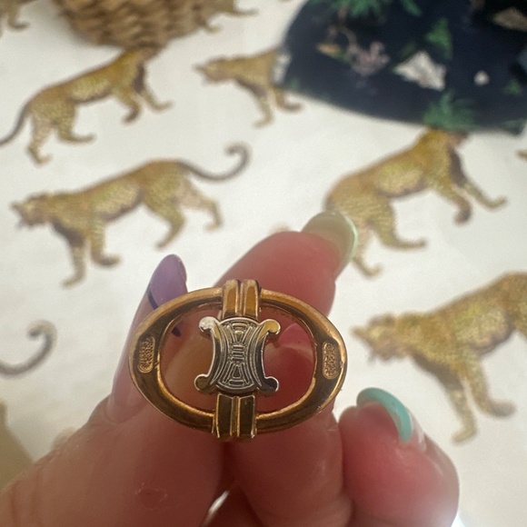 Vintage Authentic Celine cuff links and tie tack. - Picture 5 of 6